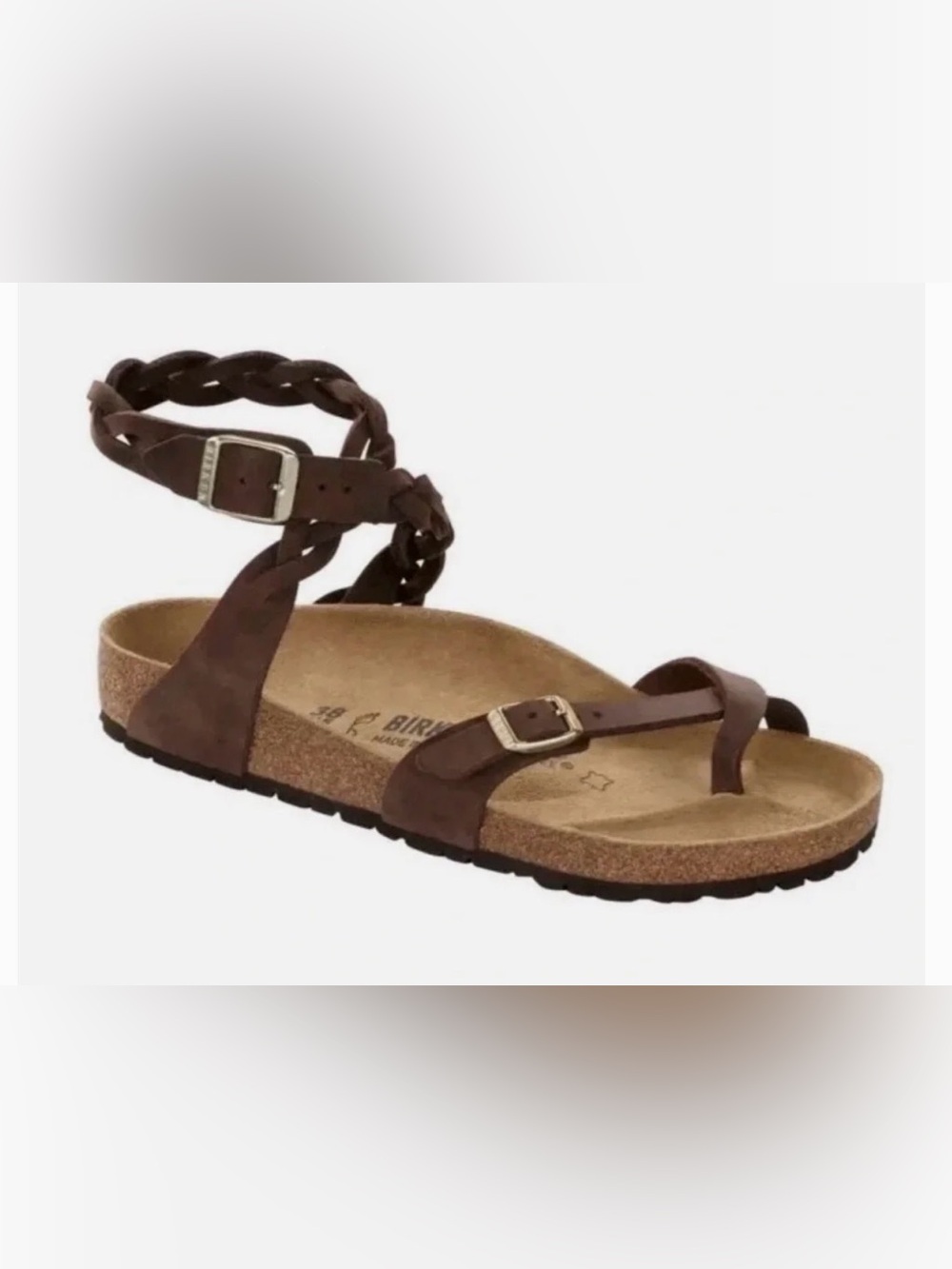 Birkenstocks Yara Sandals Size 39 8-8.5 PREOWED Brown great condition